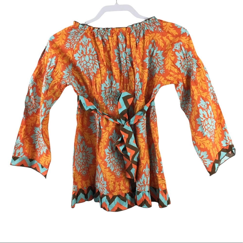 Ann Loren By Jess Kids Orange Top Shirt - Picture 9 of 9